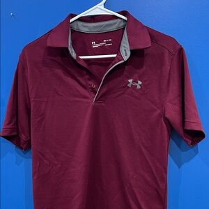 Under Armour Men's Burgundy Polo Shirt
